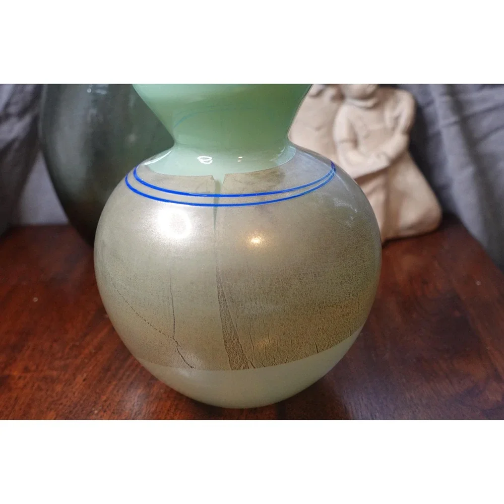Vintage Richard Jones Large gourd‎ like shape hand blown art glass vase